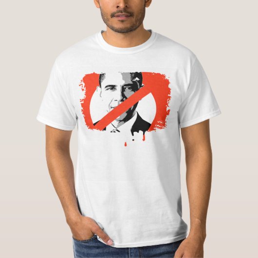 ANTI-BARACK OBAMA T-SHIRT (Voorkant)