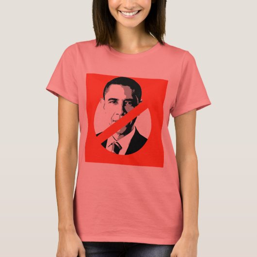ANTI-BARACK OBAMA T-SHIRT (Voorkant)
