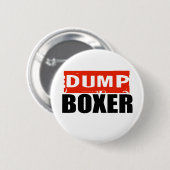 ANTI-BARBARA BOXER RONDE BUTTON 5,7 CM (Voorkant /achterkant)