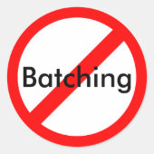 Anti-Batching Sticker (Voorkant)