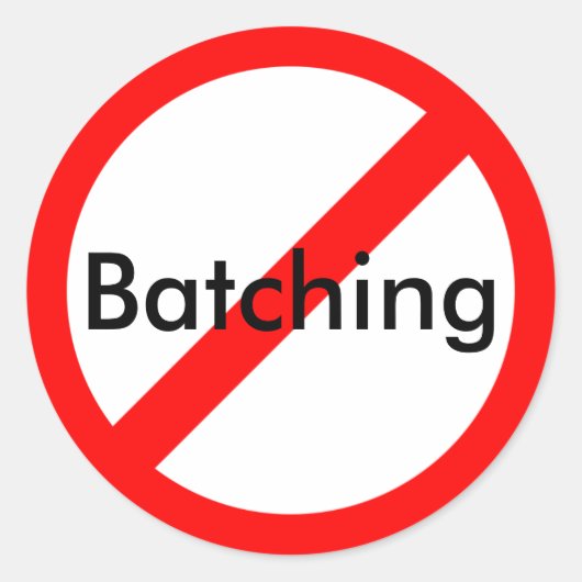 Anti-Batching Sticker (Voorkant)