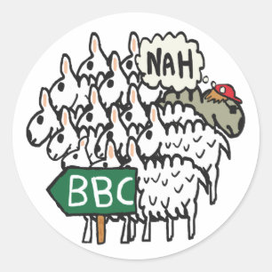 Anti-BBC Ronde Sticker