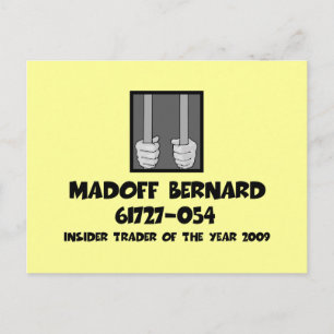 Anti-Bernard Madoff gevangenis Briefkaart