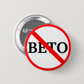 Anti Beto O'Rourke Ronde Button 5,7 Cm (Voorkant /achterkant)