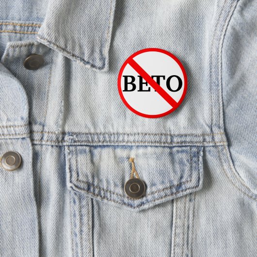 Anti Beto O'Rourke Ronde Button 5,7 Cm (In situ)