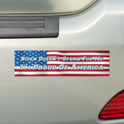 Anti-Biden Bumpersticker (Op auto)