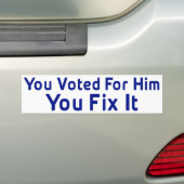 Anti-Biden Bumpersticker (Op auto)