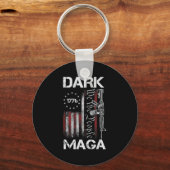 ANTI-BIDEN DARK MAGA SUPPORT TRUMP SLEUTELHANGER (Voorkant)