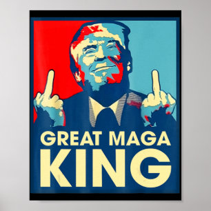 Anti-Biden de Grote Maga King Fun Trump Ultra Mag Poster