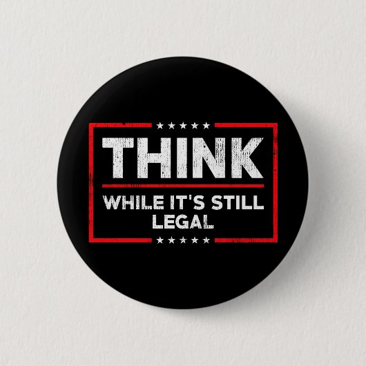 Anti Biden Denk terwijl het nog steeds legaal is p Ronde Button 5,7 Cm (Voorkant)