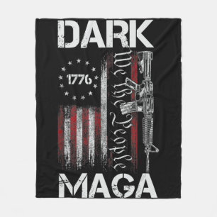 ANTI-BIDEN DONKERE MAGA STEUN TRUMP FLEECE DEKEN