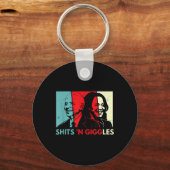 Anti Biden Harris S &#';n Giggles Politieke Gift 1 Sleutelhanger (Voorkant)