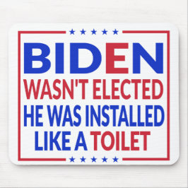 Anti-Biden, Joe Biden, als een toilet - anti-Biden Muismat