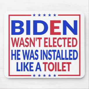 Anti-Biden, Joe Biden, als een toilet - anti-Biden Muismat