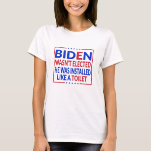 Anti-Biden, Joe Biden, als een toilet - anti-Biden T-shirt