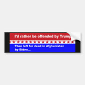 Anti-Biden links voor dood! Bumpersticker (Voorkant)