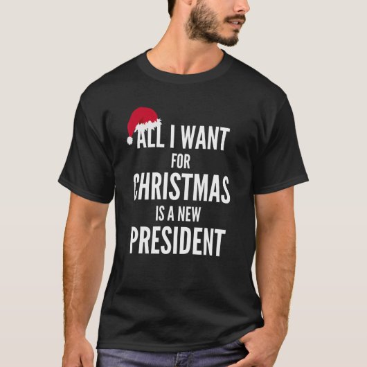Anti Biden Santa T Shirt (Voorkant)