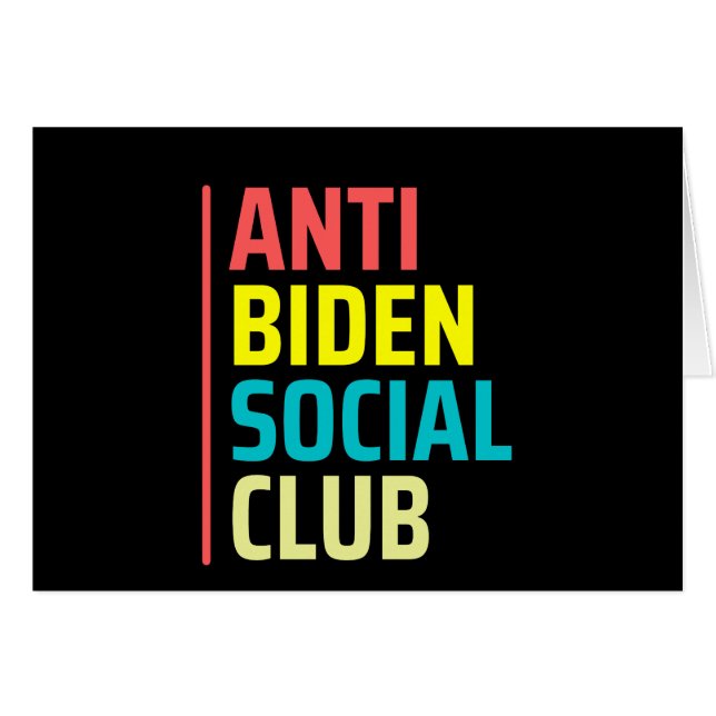 Anti Biden Social Club (Voorkant Horizontaal)