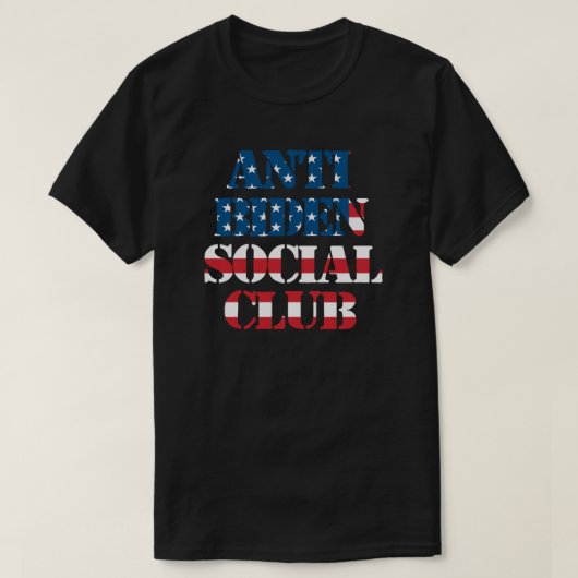 Anti-Biden Social Club | Anti Joe Biden | Amerikaa T-shirt (Design voorkant)