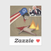 Anti biden Sticker biden genocide (Vel)
