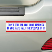 Anti-bigotry bumper sticker (Op auto)