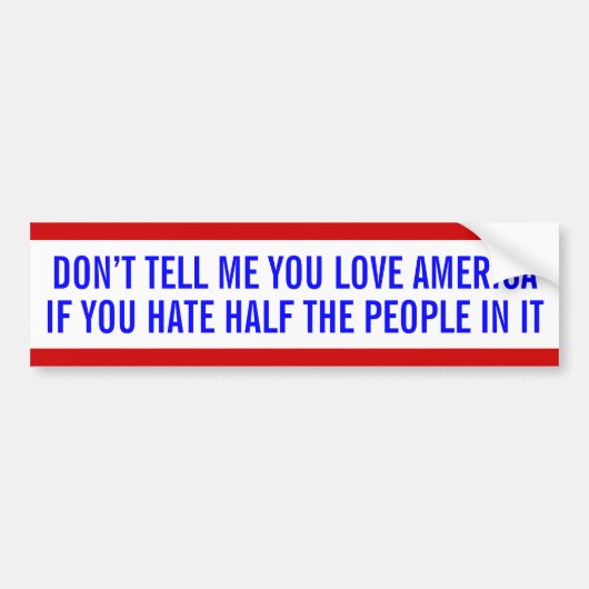 Anti-bigotry bumper sticker (Voorkant)