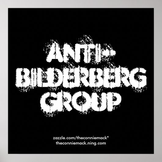 Anti-Bilderberg II Poster (Voorkant)