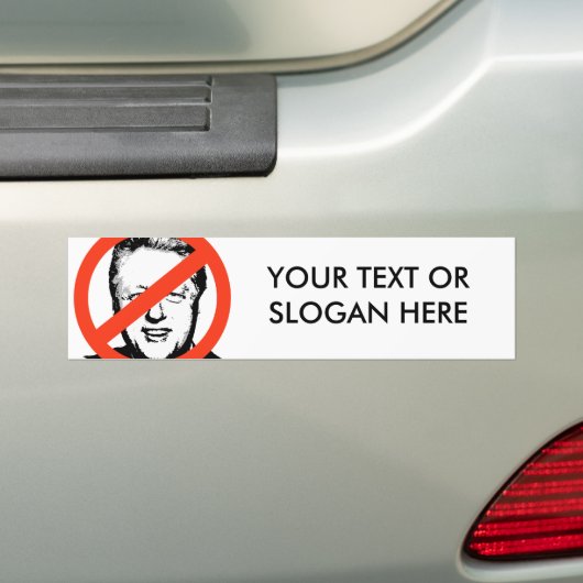 ANTI-BILL CLINTON BUMPERSTICKER (Op auto)