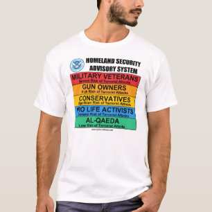 Anti-binnenlandse veiligheid T-shirts