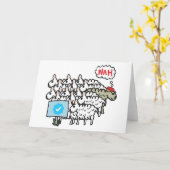 Anti-blauw vinkje kaart (Gele Bloem)