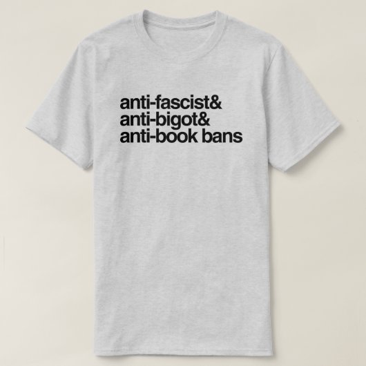 Anti-boek verboden t-shirt (Design voorkant)