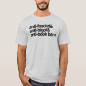 Anti-boek verboden t-shirt (Voorkant)