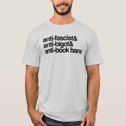 Anti-boek verboden t-shirt (Voorkant)