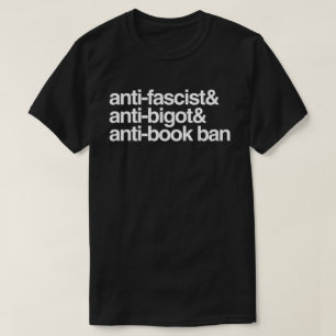 Anti-boek verboden t-shirt