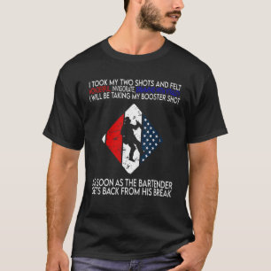 Anti-booster anti-vaccinatie Amerikaanse Vintage e T-shirt