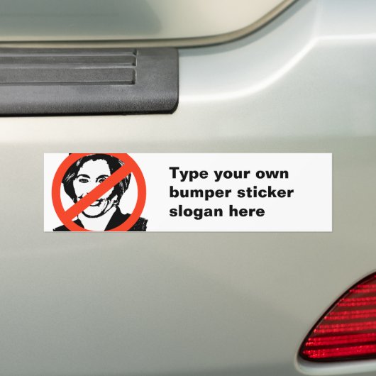 ANTI-BOXER: ANTI-Barbara Boxer Bumpersticker (Op auto)