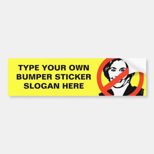 ANTI-BOXER: ANTI-Barbara Boxer Bumpersticker (Voorkant)