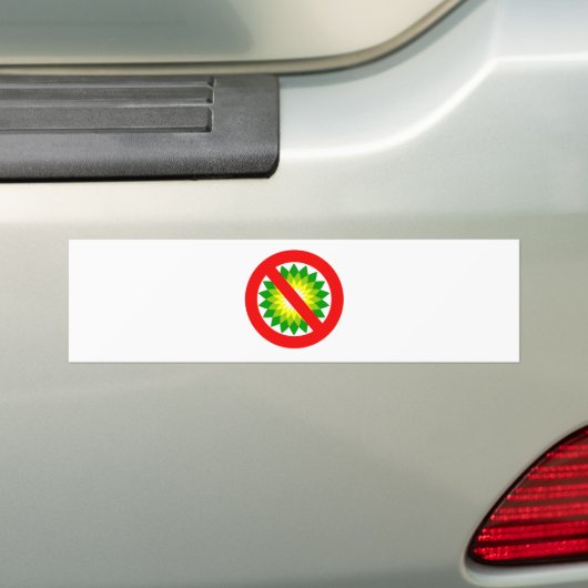 Anti-BP Bumpersticker (Op auto)
