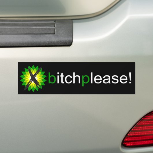 Anti-BP Bumpersticker Donker (Op auto)