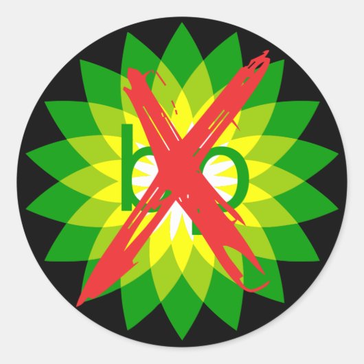 Anti-BP ronde Sticker (Voorkant)