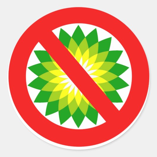 Anti-BP Ronde Sticker (Voorkant)