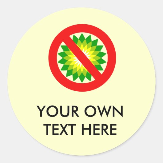 Anti-BP Ronde Sticker (Voorkant)