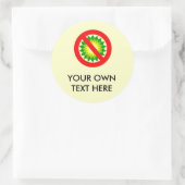 Anti-BP Ronde Sticker (Tas)