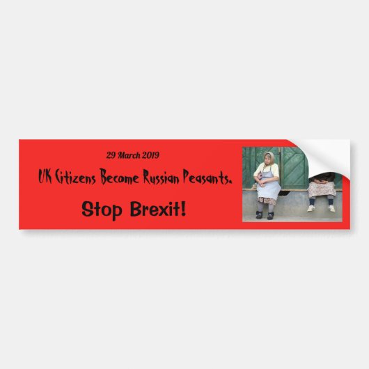 Anti-Brexit-bumpersticker Bumpersticker (Voorkant)