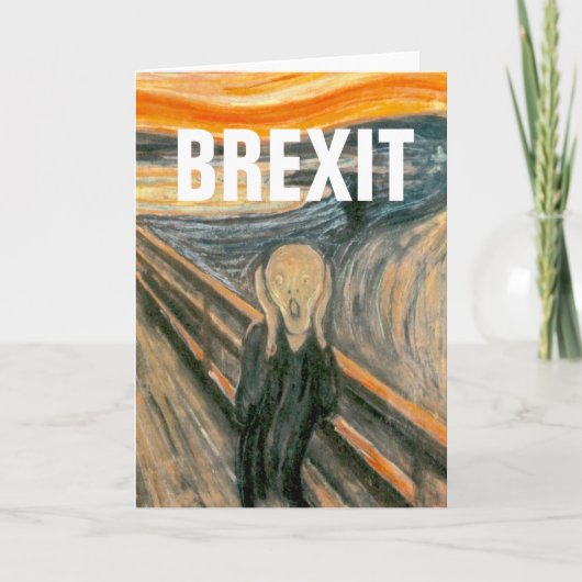 ANTI BREXIT, "The Scream" door Edvard Munch, 1893: Kaart (Voorkant)
