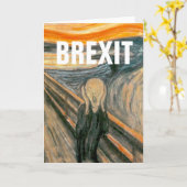 ANTI BREXIT, "The Scream" door Edvard Munch, 1893: Kaart (Gele Bloem)