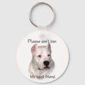 Anti-BSL Dogo Argentino Sleutelhanger (Achterkant)