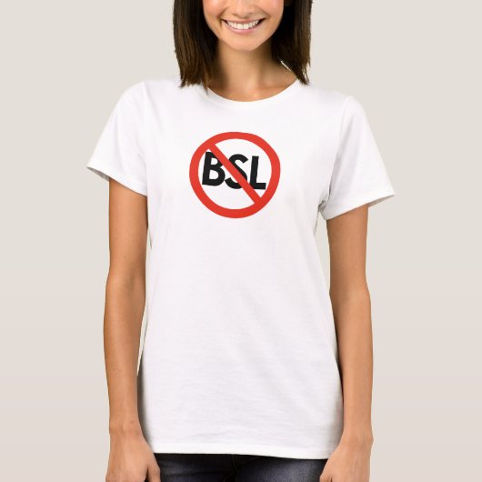 Anti-BSL-shirt : Straf de daad, niet het ras. T-shirt (Voorkant)