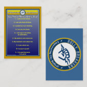 Anti-Bully Daily Affirmations Handy Wallet Card Visitekaartje (Voorkant / Achterkant)