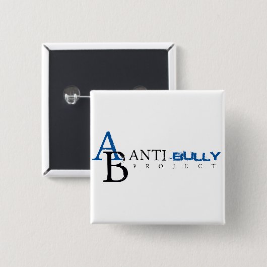 Anti-Bully Project Vierkante Button 5,1 Cm (Voorkant /achterkant)